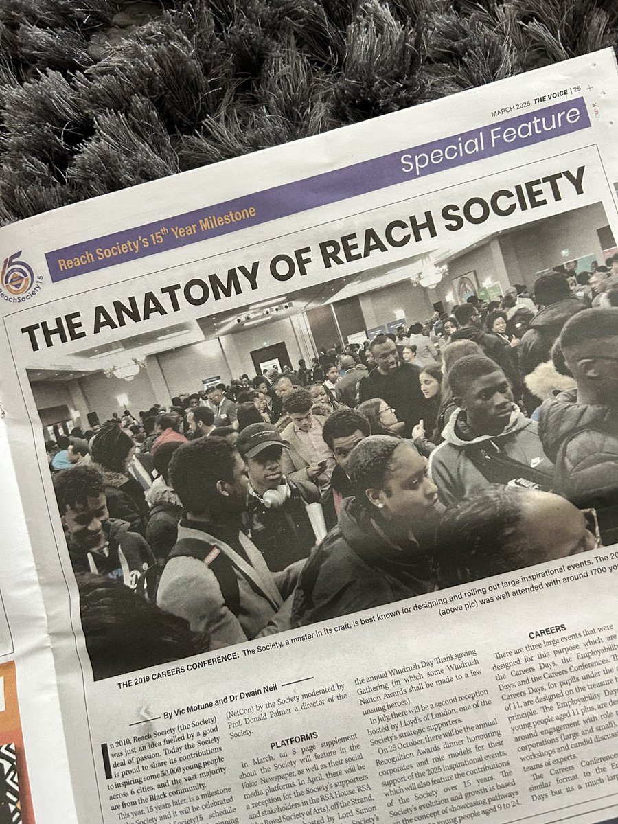 REACH SOCIETY (@reachsociety10) on Twitter photo OUT NOW!!! Don’t miss your March issue of <a href="/TheVoiceNews/">The Voice Newspaper</a> which includes an 8-page supplement celebrating our 15th Anniversary 🎉 🎂….. including the ; why, what and how we continue BUILDING CONNECTIONS which enable young people to Explore, Discover, Learn and Succeed!!! OUT NOW!!! Don’t miss your March issue of <a href="/TheVoiceNews/">The Voice Newspaper</a> which includes an 8-page supplement celebrating our 15th Anniversary 🎉 🎂….. including the ; why, what and how we continue BUILDING CONNECTIONS which enable young people to Explore, Discover, Learn and Succeed!!!