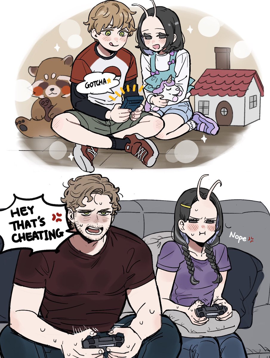 nahnohk's tweet image. Then and now🎮