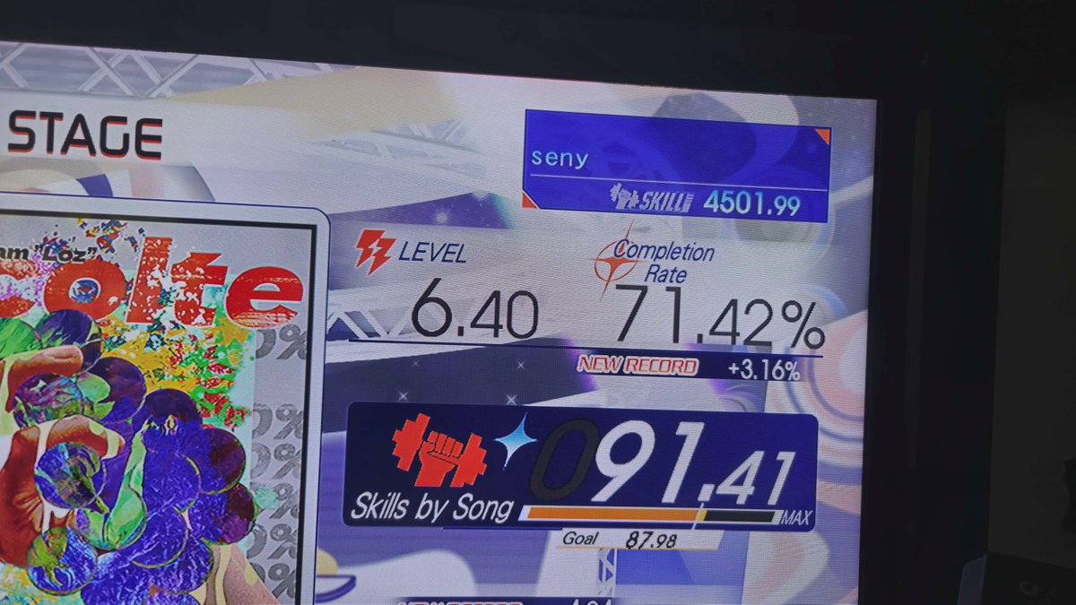 4500 achieved 1st of March 2025! It's been about 5 months since the start of my GITADORA journey. Onwards to 5000! 

Currently 4528 
gsv.fun/en/galaxywave/…
#GITADORA
#ギタドラ