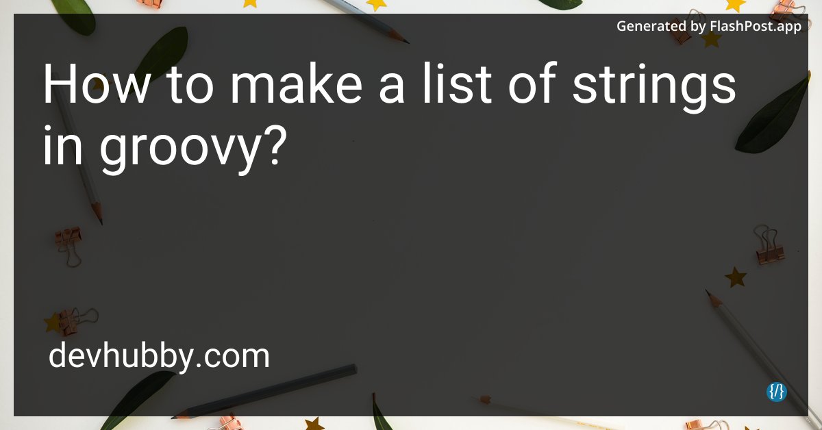 JordanKEurope's tweet image. Can Groovy turn your string list into a chart-topping hit?
Source: devhubby.com/thread/how-to-…
#GroovyProgramming #BackendDevelopment #SoftwareEngineer #DevOps