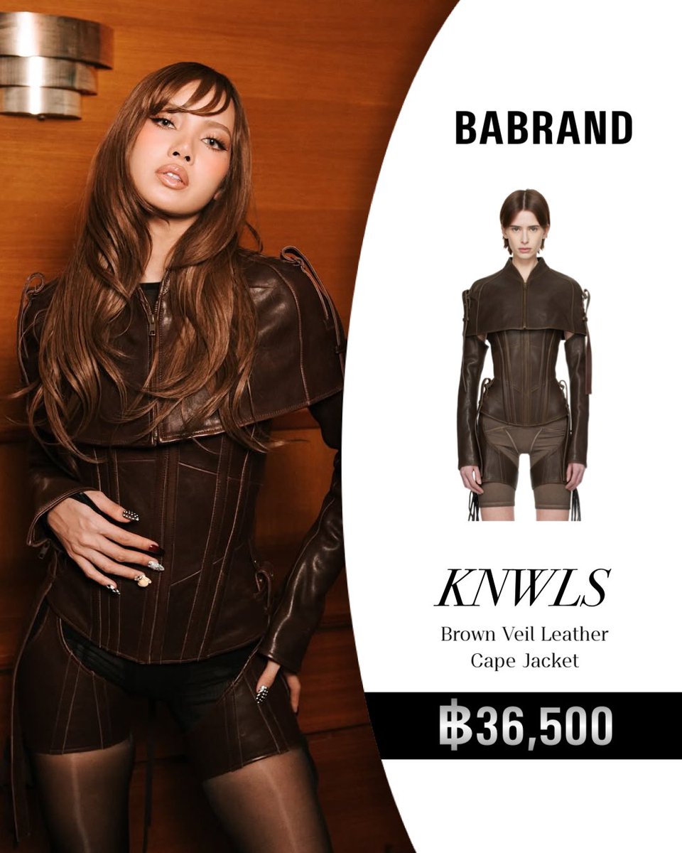 ส่องชุดหนังสุดเท่ห์ ของน้อง LISA ในงานปาร์ตี้ ฉลองอัลบั้ม
” ALTER EGO “

#Alterego
#Lisa
#BaBrand