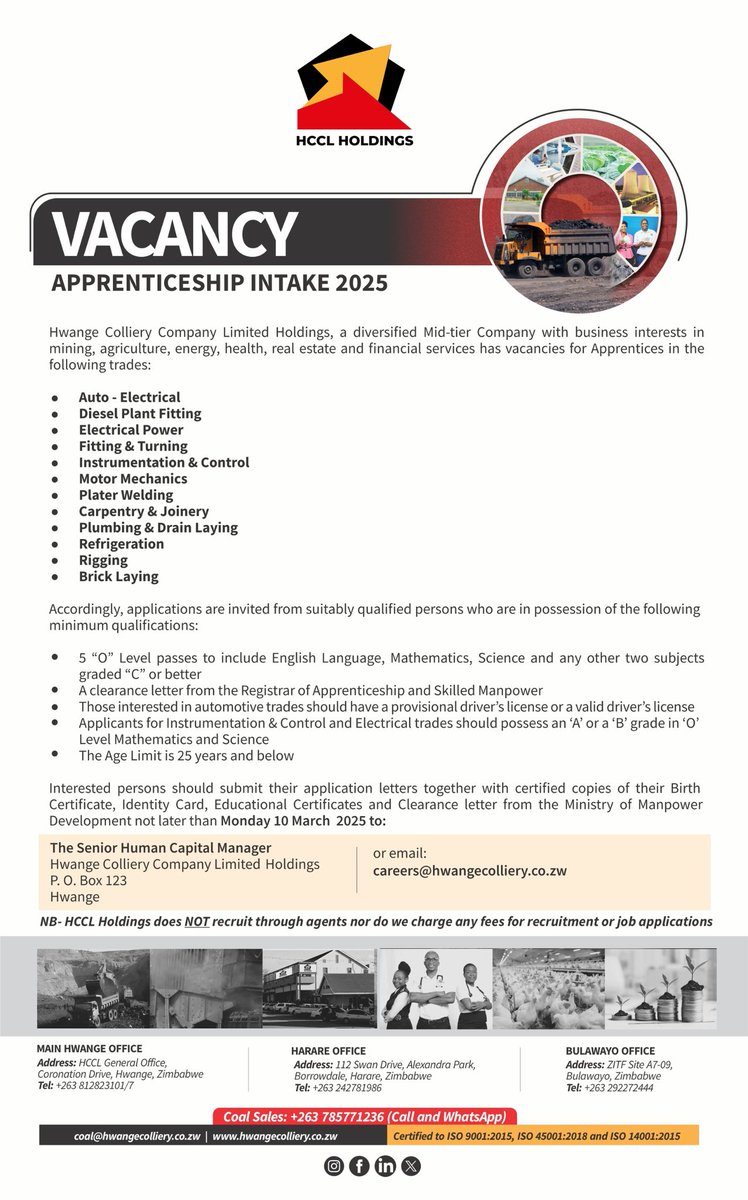 🚨🚨 Applications are now open for our Apprenticeship Intake 2025.

Deadline - 10 March 2025.