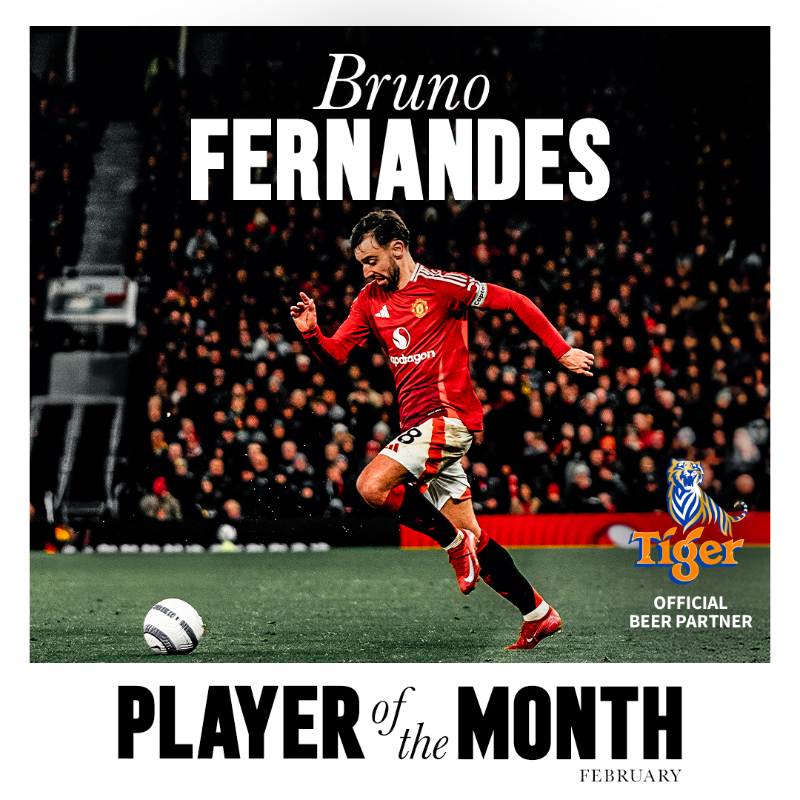 ManUtd's tweet photo. Our skipper. Our Player of the Month 🏆

#MUFC