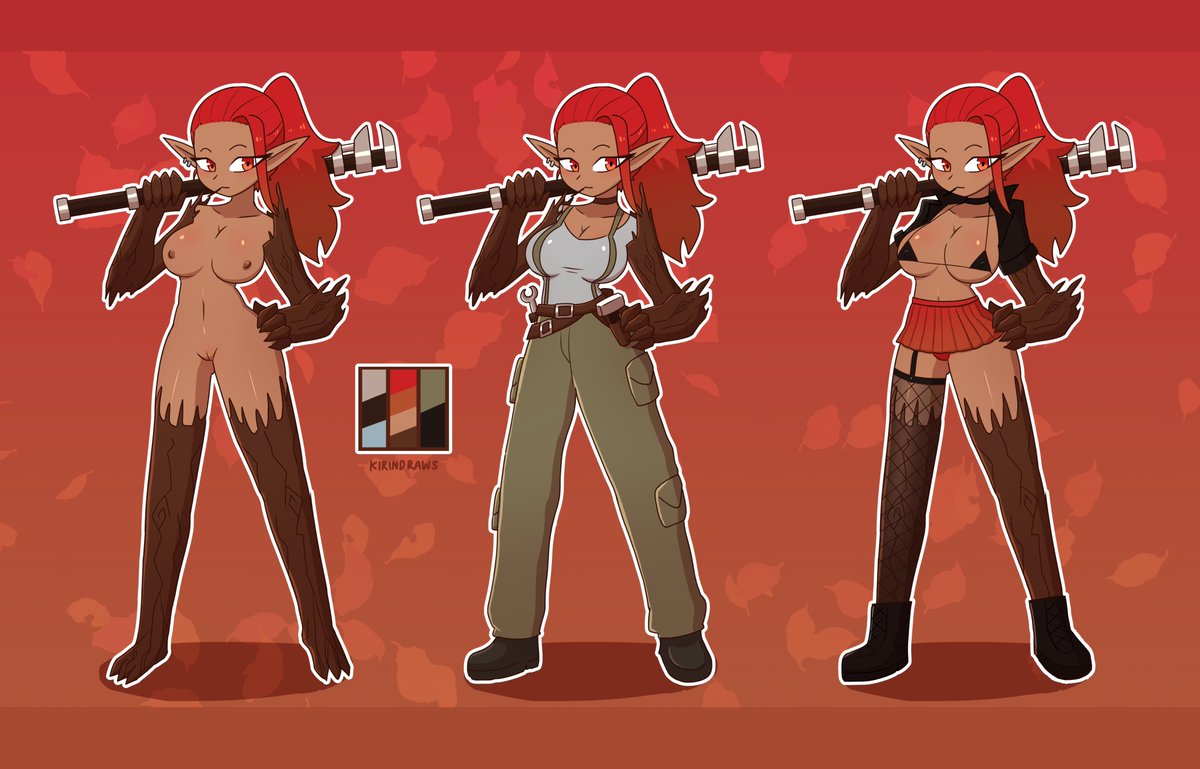 kirindraws's tweet image. ref commission for @DMechfried