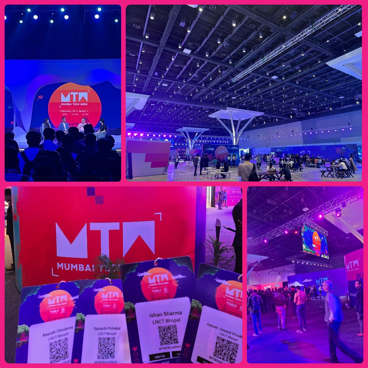 cryptic_wizard's tweet photo. Had an incredible time at #MumbaiTechWeek2025! 🚀 Engaging sessions, amazing networking, and exciting innovations all around. Grateful for the experience and the brilliant minds I connected with! 🔥 #MTW2025 #Networking #TechInnovation https://t.co/gyYdlBvF6t
