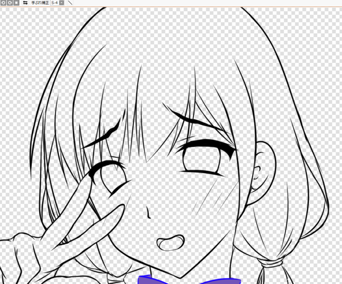 差分用の表情をカキカキ〆('ー`)b 