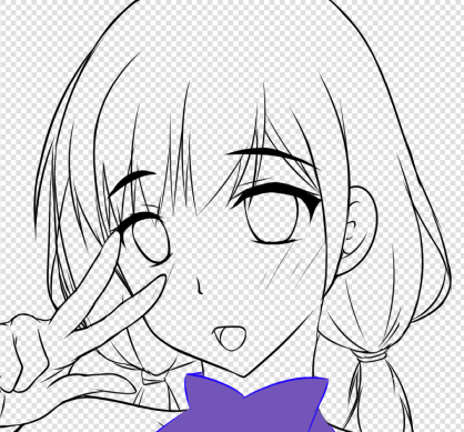 差分用の表情をカキカキ〆('ー`)b 