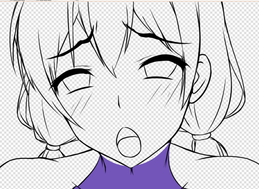 差分用の表情をカキカキ〆('ー`)b 