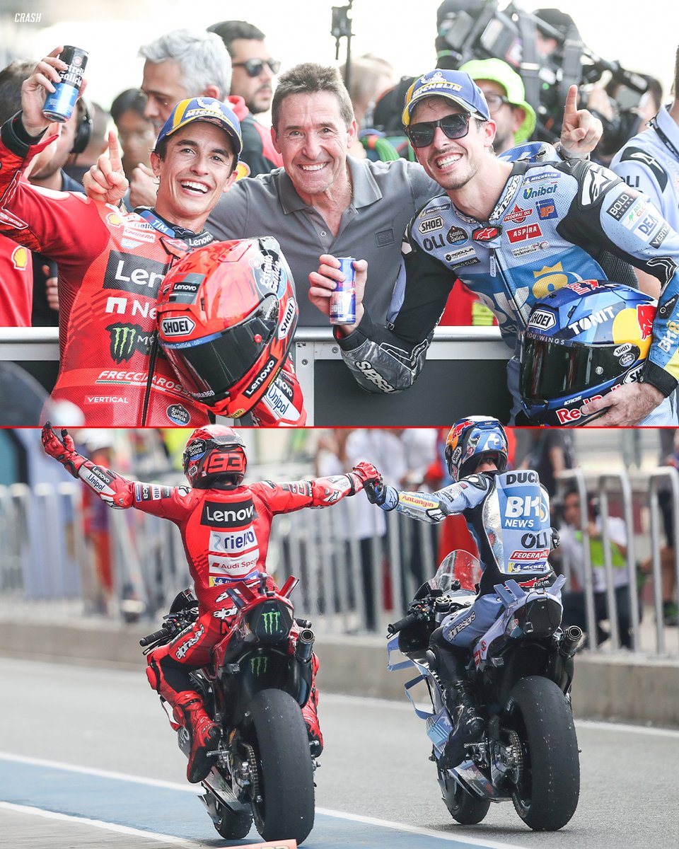 Marc Marquez and Alex Marquez:

1st and 2nd in Qualifying.
1st and 2nd in the Sprint race.
1st and 2nd in the Grand Prix.
1st and 2nd in the World Championship.

#MotoGP #ThaiGP