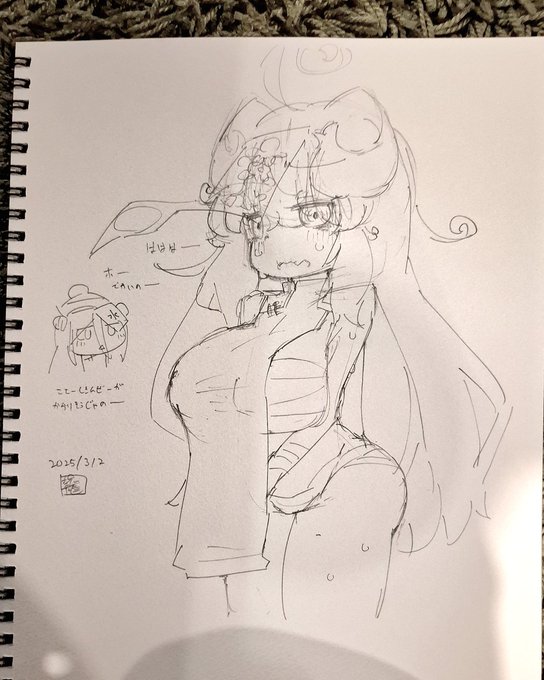 交流会に来て交流をせず絵ばかり描いている 