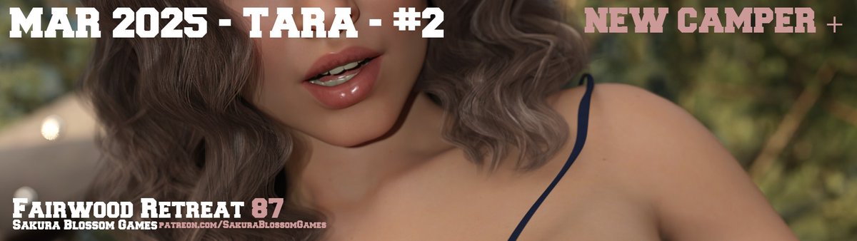 Morning campers! Second pin-up batch of Tara from the horror avn game Fairwood Retreat 87. Hop on over for Camper + tiers @:

patreon.com/c/SakuraBlosso…

#FairwoodRetreat87 #F95zone #IndieGameDev #itchio #horror #80s #slashermovies #3dartwork #daz3d #rule34 #nsfw #avn #lesbian