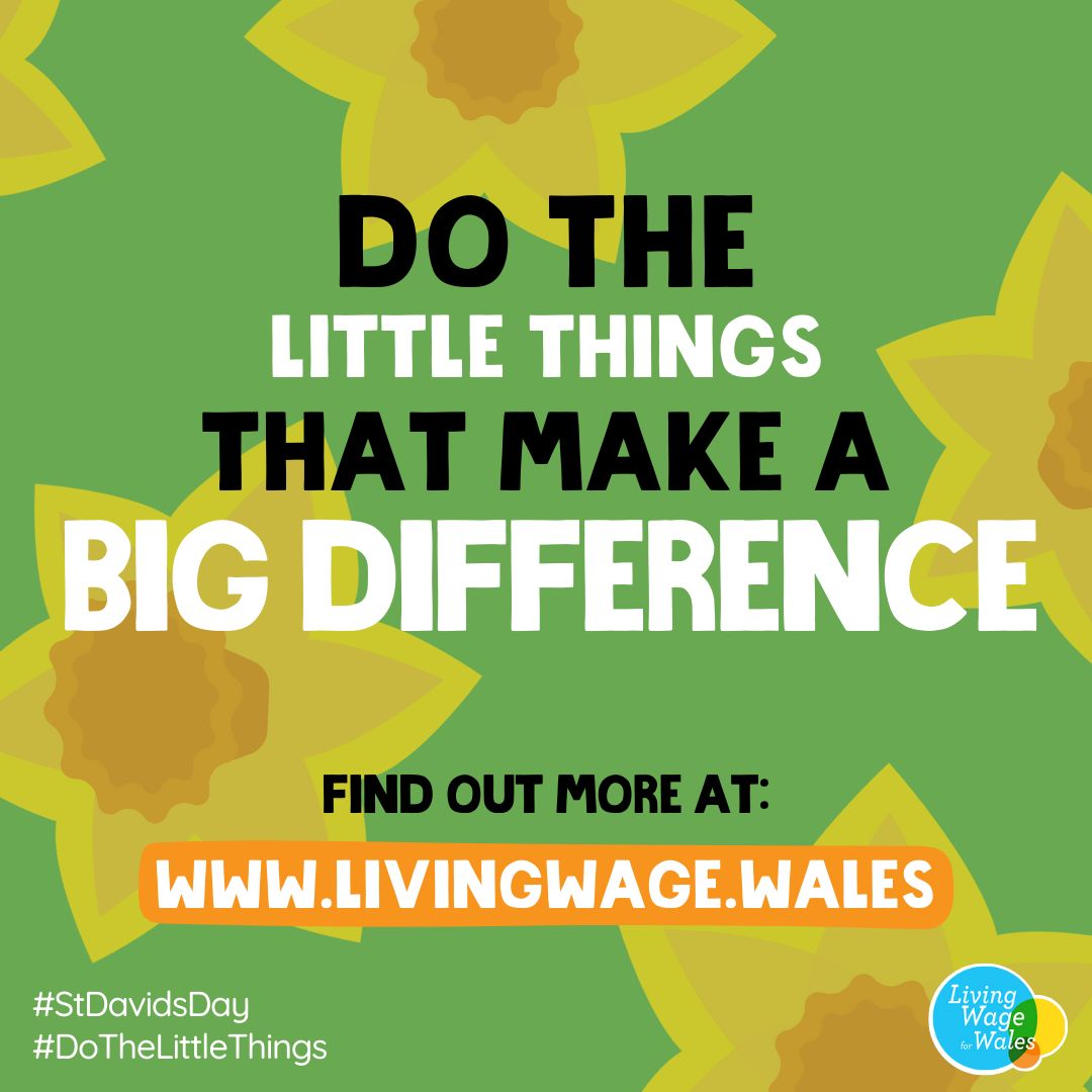 Want to help support and uplift your employees? Commit to being a Living Wage Employer!

Learn more about the #LivingWage movement in Wales on our website - linked in our bio