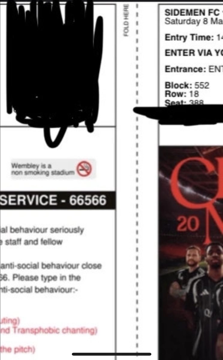 Runahsx's tweet image. Looking to sell sidemen charity match ticket - £40 negotiable