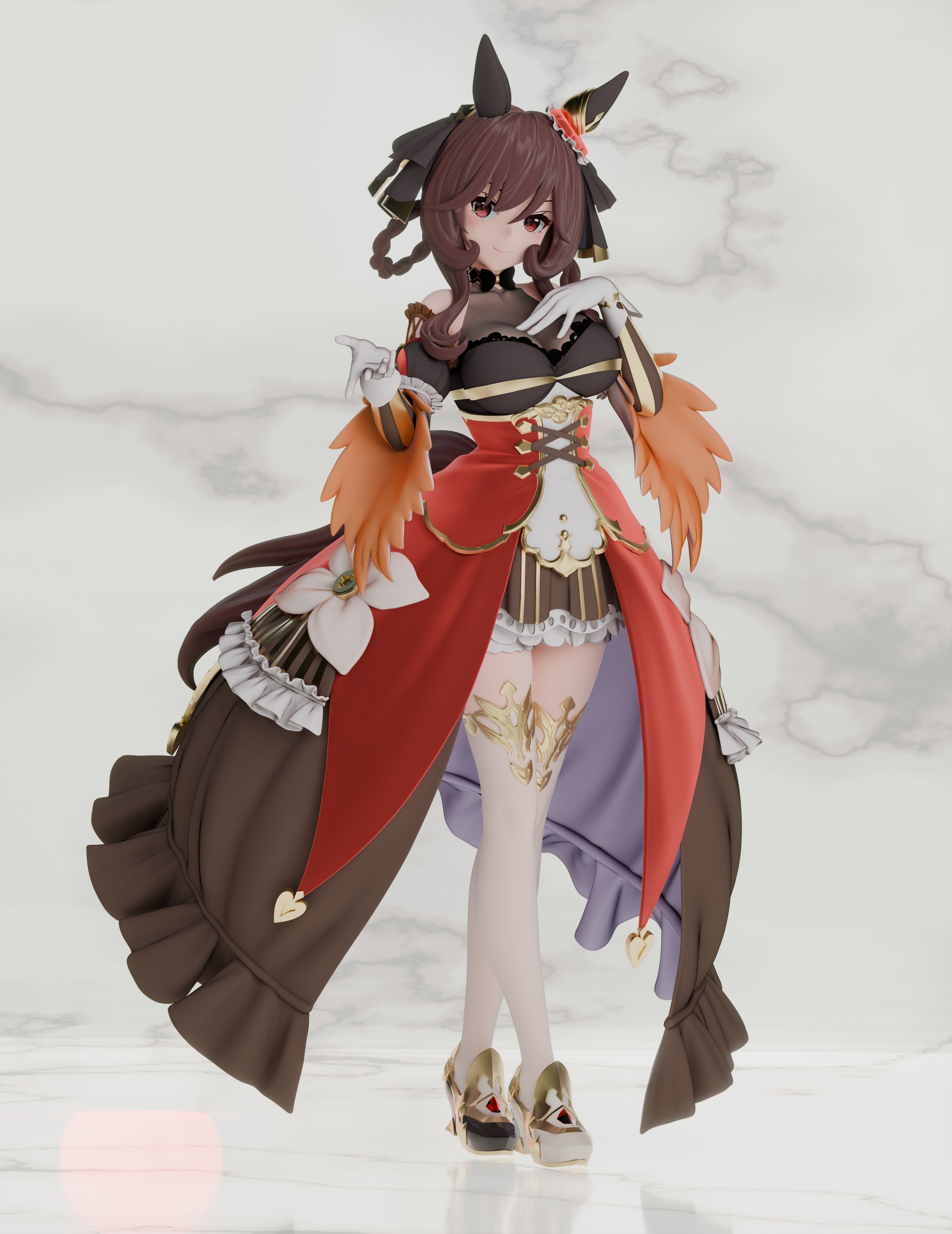 Epic-works ウマ娘 ヴェニュスパーク 塗装済み完成品 ガレージキット