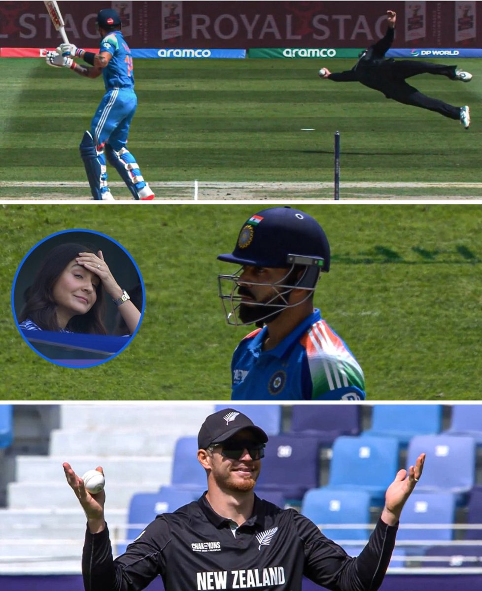 SenBaijnath's tweet image. Well, what a catch by Glenn #Phillips!

Today will be a test for India's Middle Order!

#INDvsNZ