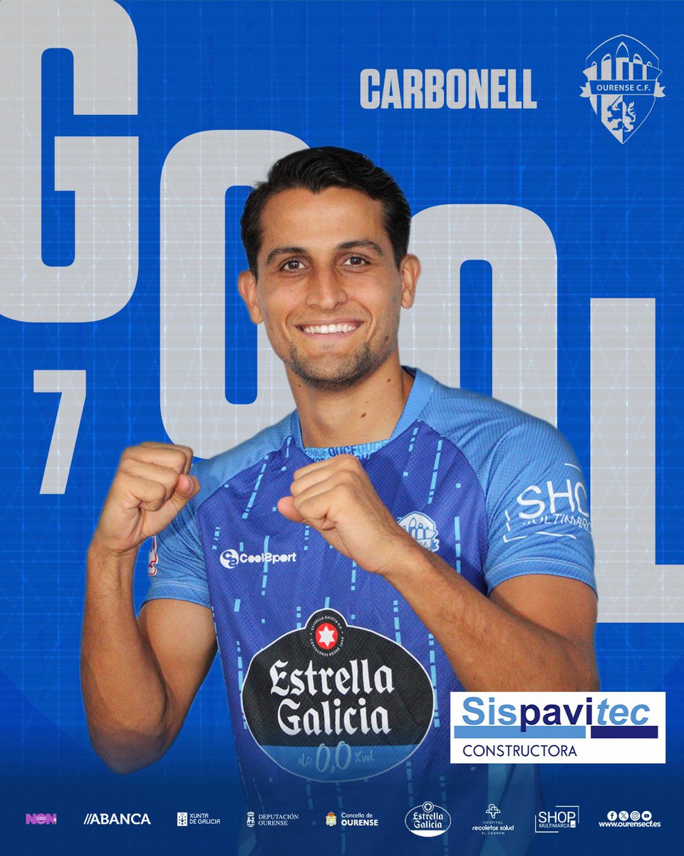 Ourense CF (@ourense_cf) on Twitter photo ⏱️ 54" | G O O O 👌 L L do Ourense
Gol de <a href="/Carboonell/">Javi Carbonell</a> o regatear o porteiro tras un pase en profundidad de <a href="/AlexZalaya7/">Alex Zalaya</a>
<a href="/Primera_RFEF/">Primera Federación Versus e-Learning</a> J26
<a href="/lagimnastica/">Gimnástica Segoviana CF</a> 0-1 <a href="/Ourense_CF/">Ourense CF</a>
🏟️ La Albuera
#OurenseDePrimeira 💙 ⏱️ 54" | G O O O 👌 L L do Ourense
Gol de <a href="/Carboonell/">Javi Carbonell</a> o regatear o porteiro tras un pase en profundidad de <a href="/AlexZalaya7/">Alex Zalaya</a>
<a href="/Primera_RFEF/">Primera Federación Versus e-Learning</a> J26
<a href="/lagimnastica/">Gimnástica Segoviana CF</a> 0-1 <a href="/Ourense_CF/">Ourense CF</a>
🏟️ La Albuera
#OurenseDePrimeira 💙