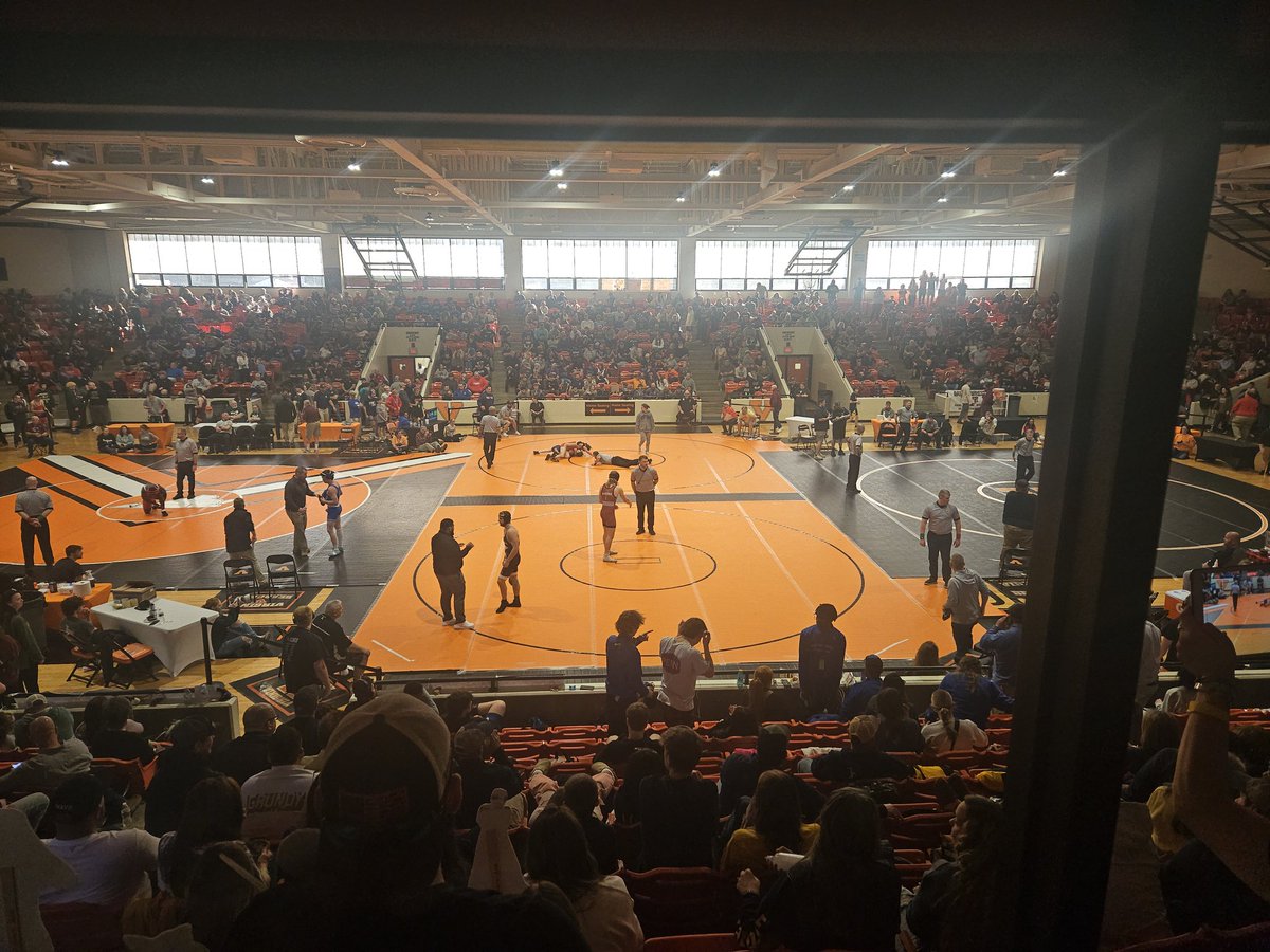 gilesspartans's tweet photo. We have our first ever State Champion in wrestling!!!  John Smith is your 175 champion.  Hayden Collini finished 3rd at 138 and Tyler Stafford finished 4th at 215.  What a day. https://t.co/RTEVm5oHzN