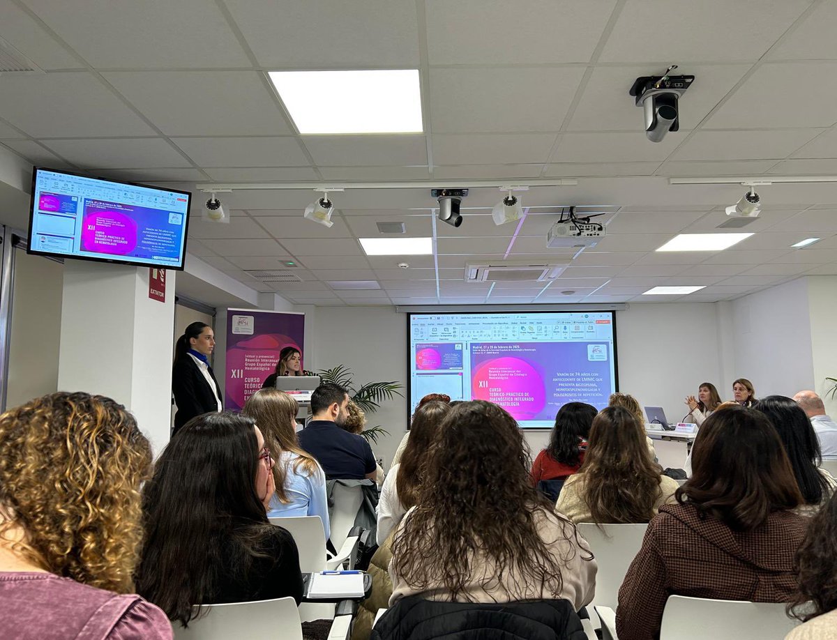 El viernes, tuve el placer de defender un caso citológico en el XII Curso de Diagnóstico Integrado en Hematología <a href="/GHematologica/">Grupo Español de Citología Hematológica</a>  #HematoEnRed