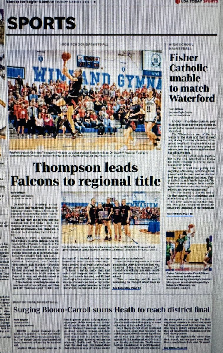 Thomas Wilson (@twil2323) on Twitter photo Today’s Eagle-Gazette sports page. It’s all local. <a href="/FUHSLadyFalcons/">Lady Falcons Basketball</a> <a href="/bcboysbkb/">@BCboysBKB</a> <a href="/girls_fisher/">Fisher Catholic Girls Basketball</a> Today’s Eagle-Gazette sports page. It’s all local. <a href="/FUHSLadyFalcons/">Lady Falcons Basketball</a> <a href="/bcboysbkb/">@BCboysBKB</a> <a href="/girls_fisher/">Fisher Catholic Girls Basketball</a>