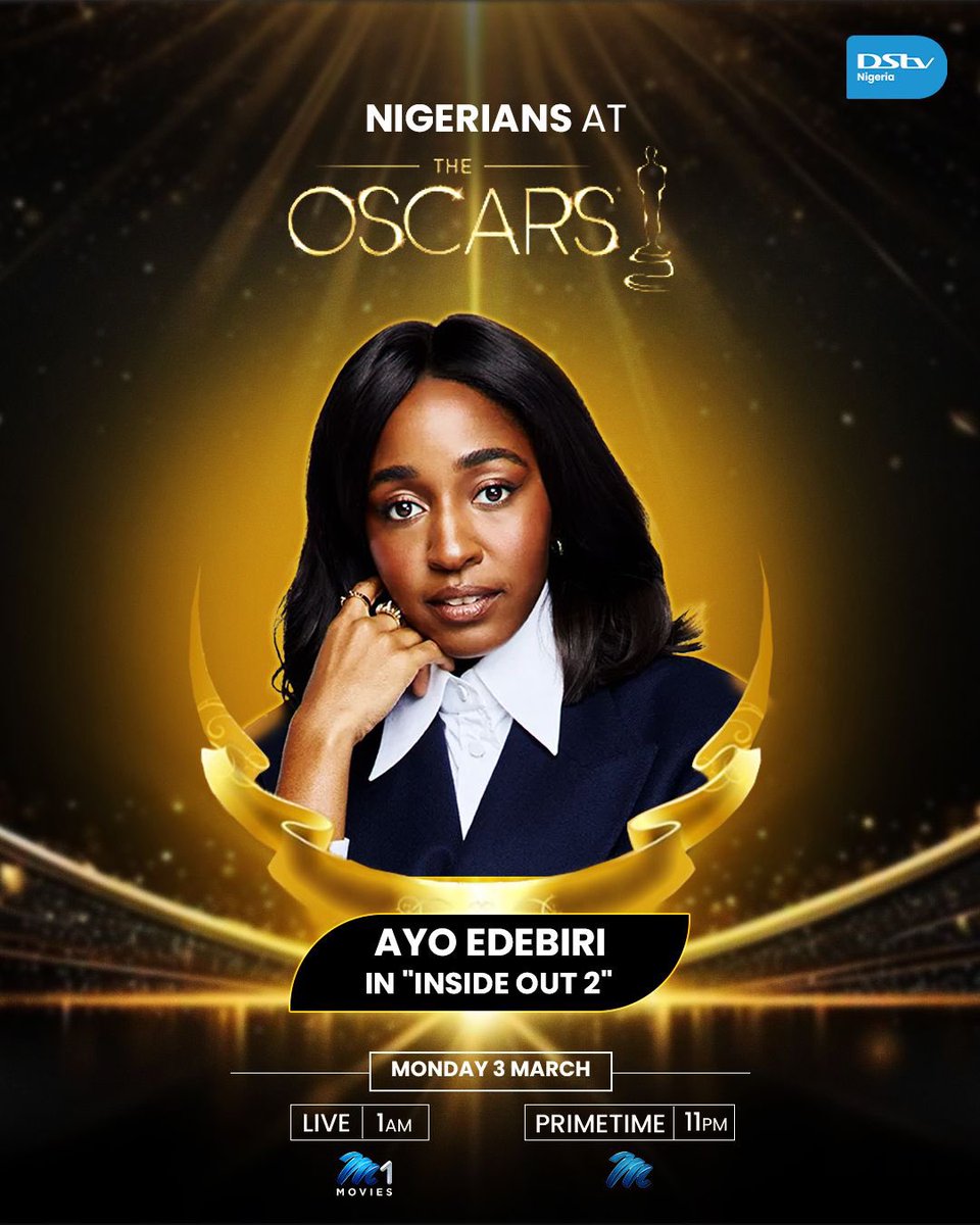 DStvNg's tweet photo. All eyes on our own! ๐๐ณ๐ฌ
Nigerians are making history at the Oscars, and weโre cheering them on all the way! Tune in LIVE on DStv and letโs celebrate together!
#OscarsOnDStv #RootingForNaija #ProudlyNigerian https://t.co/2jHdiFCpop