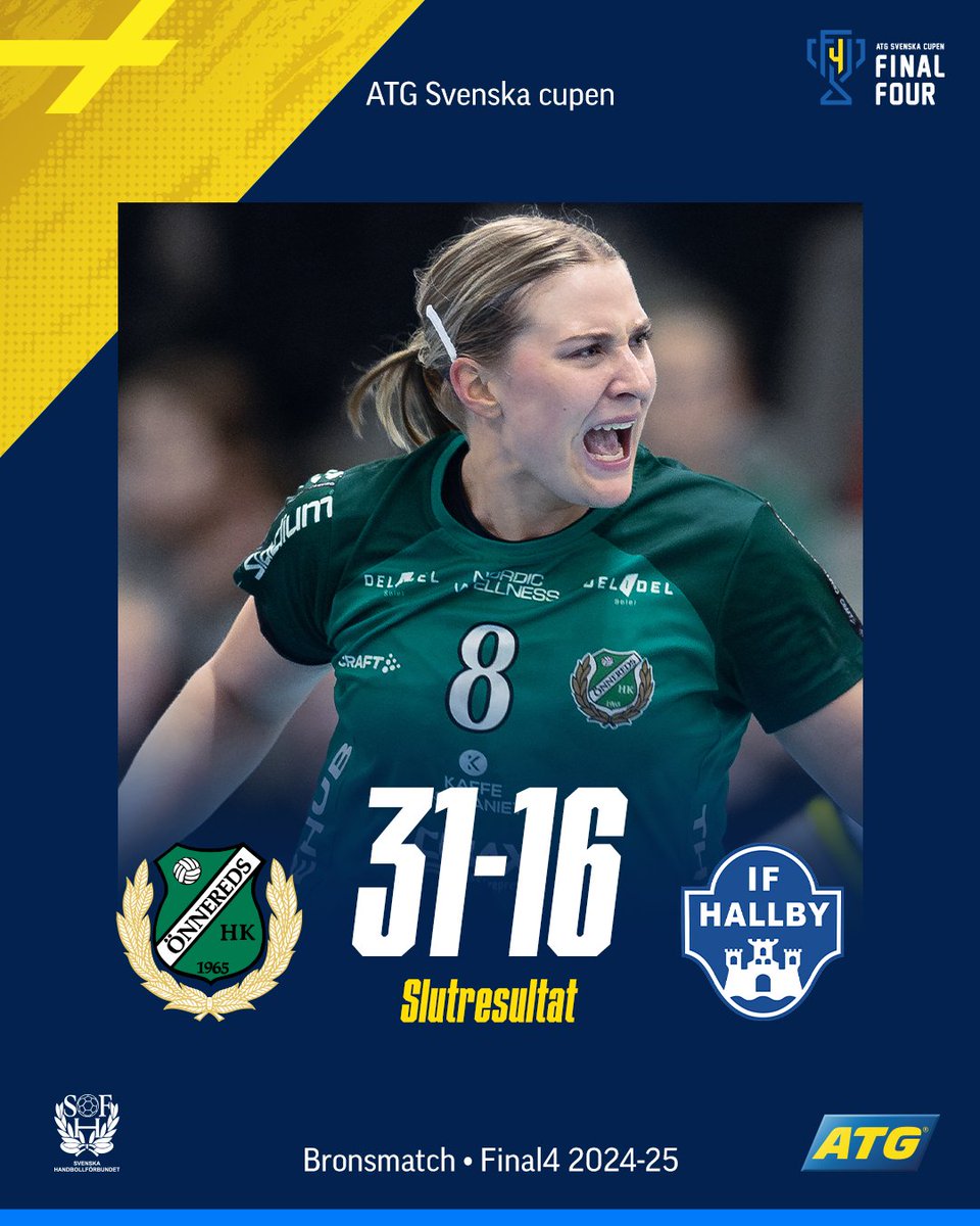 🏆Önnered vinner cupbrons!

Göteborgslaget Önnereds HK besegrar IF Hallby HK i bronsmatchen i ATG Svenska cupen. 

#handboll #handball #atgsvenskacupen #svenskhandboll #önneredshk