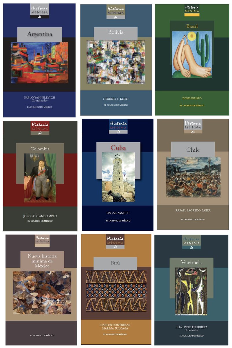 𝗛𝗶𝘀𝘁𝗼𝗿𝗶𝗮 𝗱𝗲 𝗔𝗺𝗲́𝗿𝗶𝗰𝗮 𝗟𝗮𝘁𝗶𝗻𝗮

9 libros para aprender sobre la historia de 9 países latinoamericanos. Estas 𝘏𝘪𝘴𝘵𝘰𝘳𝘪𝘢𝘴 𝘮𝘪́𝘯𝘪𝘮𝘢𝘴 ofrecen un recorrido desde la época colonial al presente.

Hilo con enlaces para descargar los 9 libros