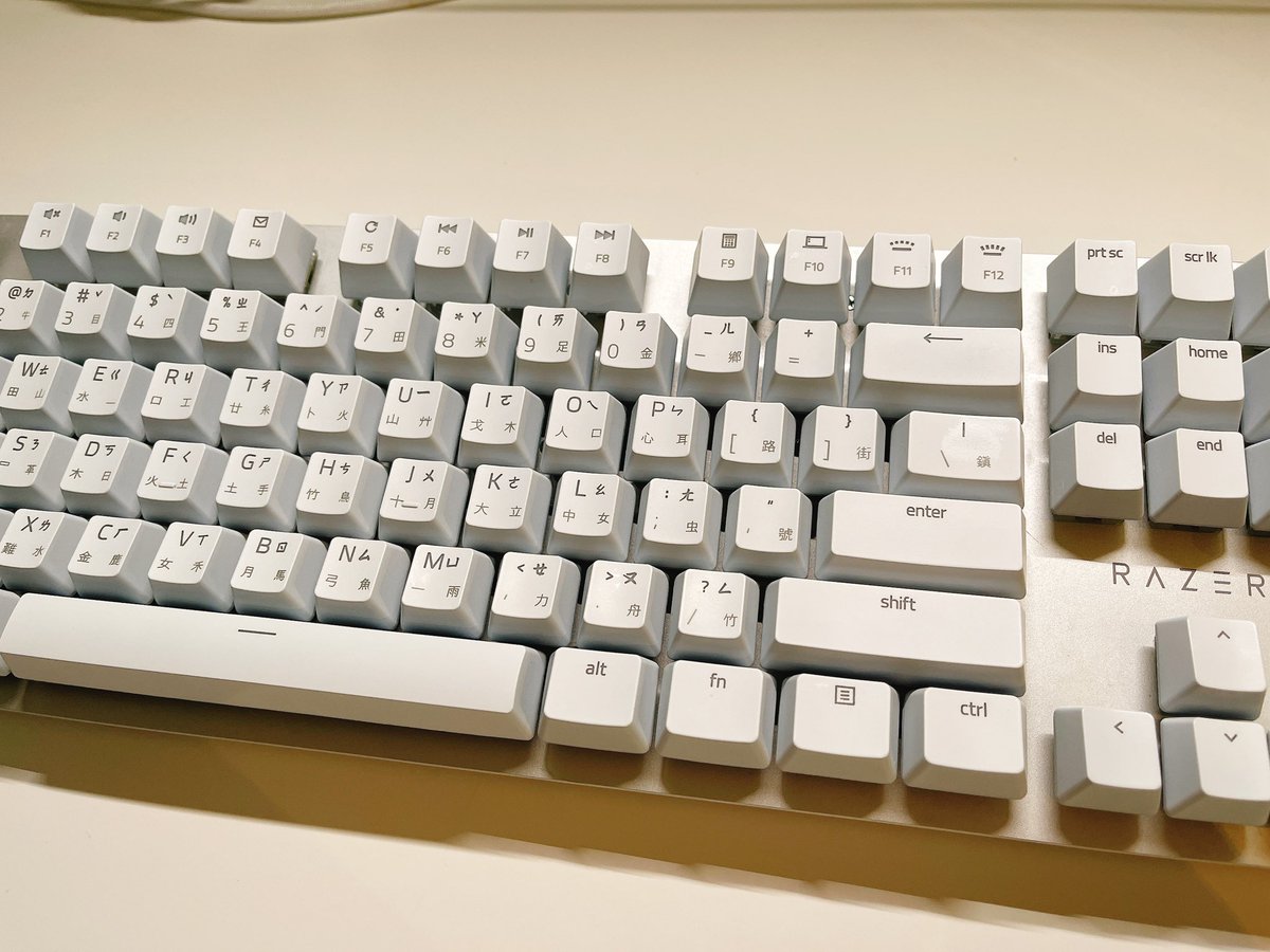 My keyboard before and after 🤡