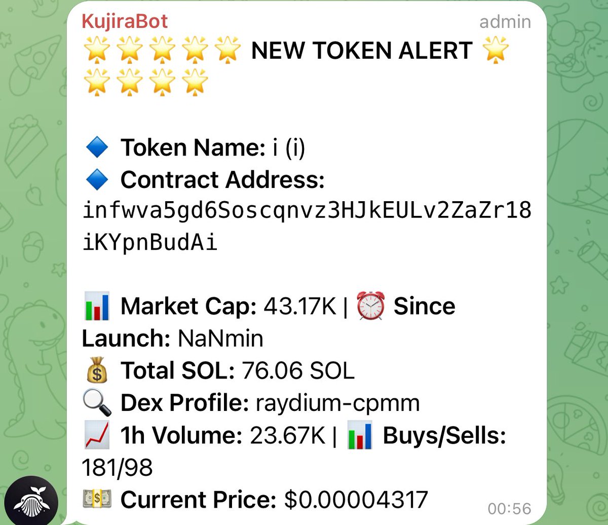 sutralabs's tweet image. Kujira Bot called $IAR 12 hours ago at 43K market cap. 

@InfAIReward so far hit an ATH of 207.84K therefore giving gains of 4.81X thus far! 🚀

It is currently sat at 157K market cap with a 5m volume of $1K.