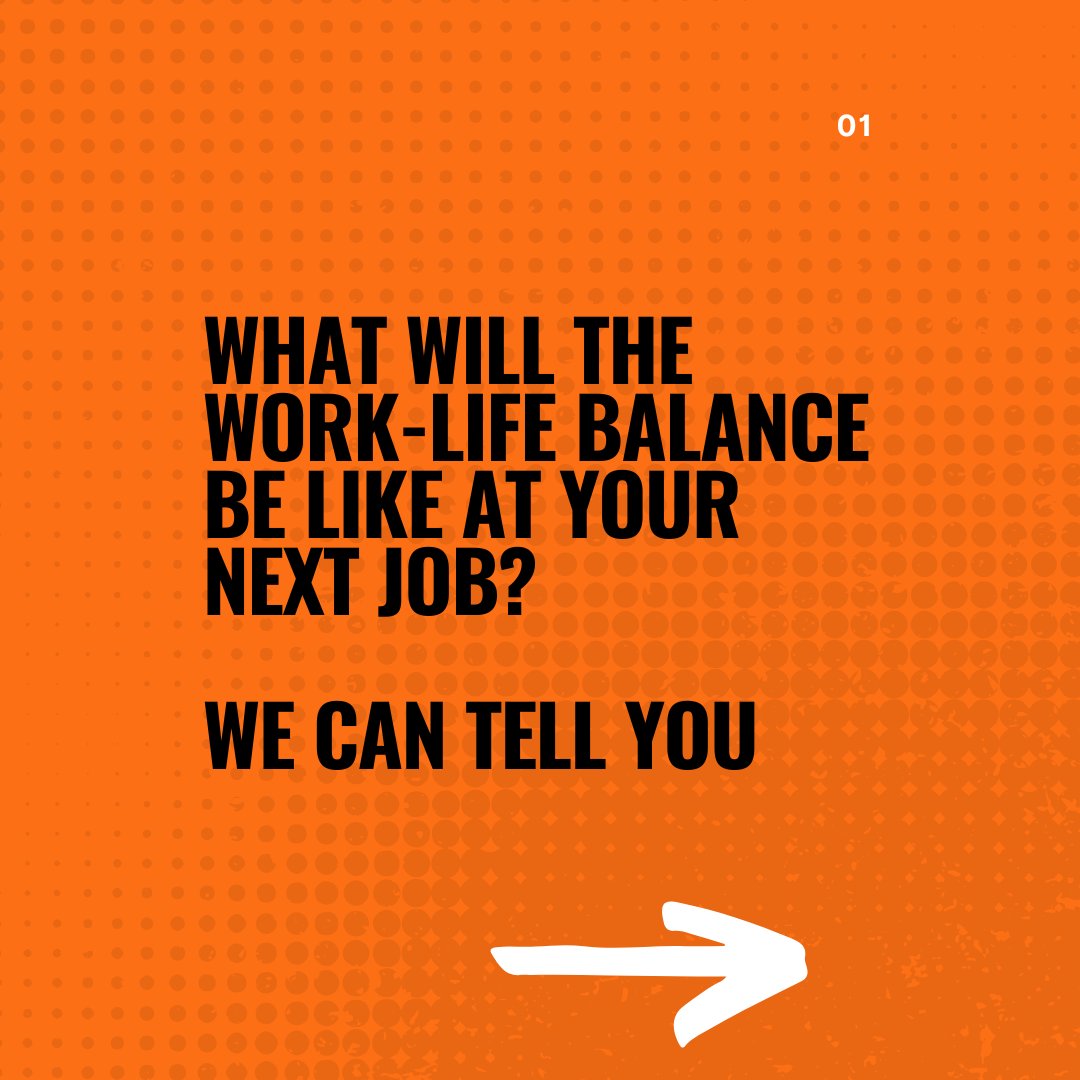 workclear's tweet image. Curious as to what the work-life balance might be like at your next job? We can tell you!
 
#worklifebalance #worklife #work #weekendwork #newjob