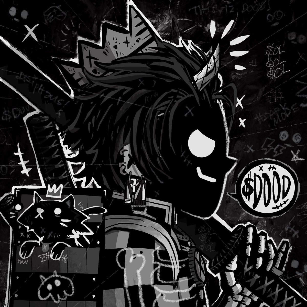 DrRobo7's tweet photo. 6) Submission No.1 for @doodles x @drip_haus #DarkModeOn #MakeSomething $DOOD Campaign
"Dark Side of the Doods: Demon Arc Edition" https://t.co/ku839xHNjv