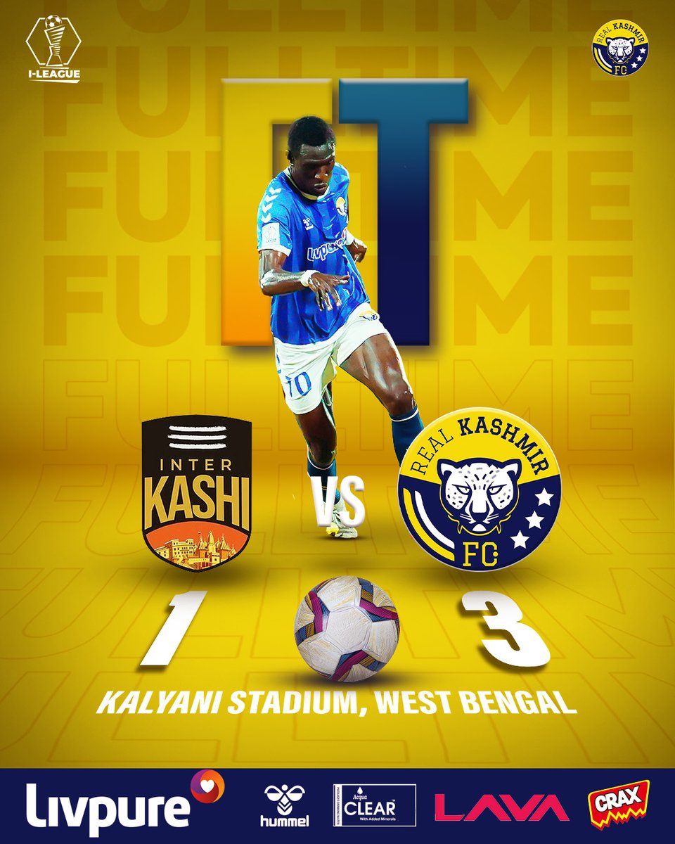 Full-time in West Bengal!

A dominant display from the Snow Leopards as we secure a 3-1 victory over Inter Kashi. A strong performance, three crucial points, and the fight continues!

#RKFC #SnowLeopards #ILeague #Victory #ThreePoints
