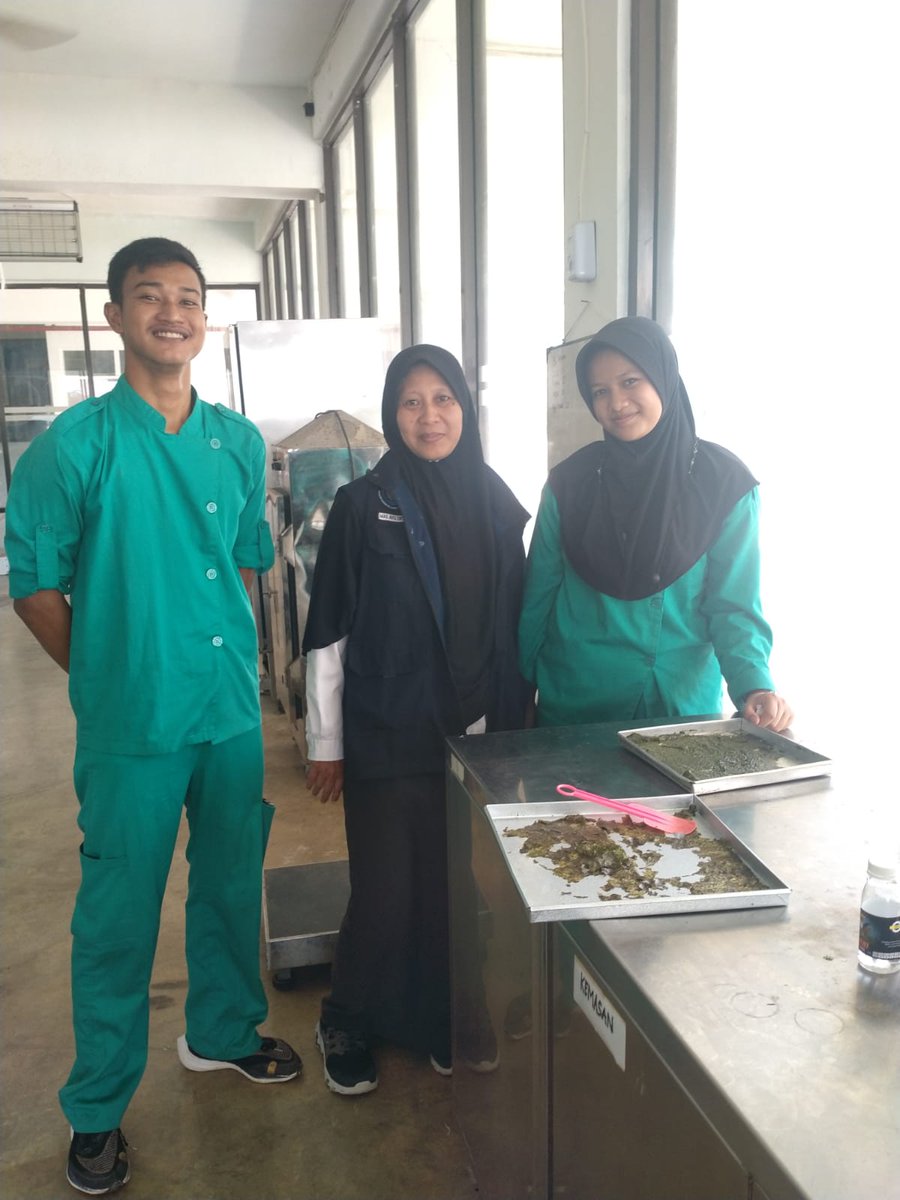 madewayani's tweet photo. Senin, 24/02/2025, M. A. Dewayani PPB Pangandaran, Pendampingan Kegiatan PKL Taruna Politeknik AUP dalam pengolahan produk Nori Ulva di Poklahasar Ulva Q Desa Bagolo Kec Kalipucang 
#kabpangandaran #luhlapor
@brpbatpp_bogor
@pusluhkp https://t.co/tKzZlWyeUt