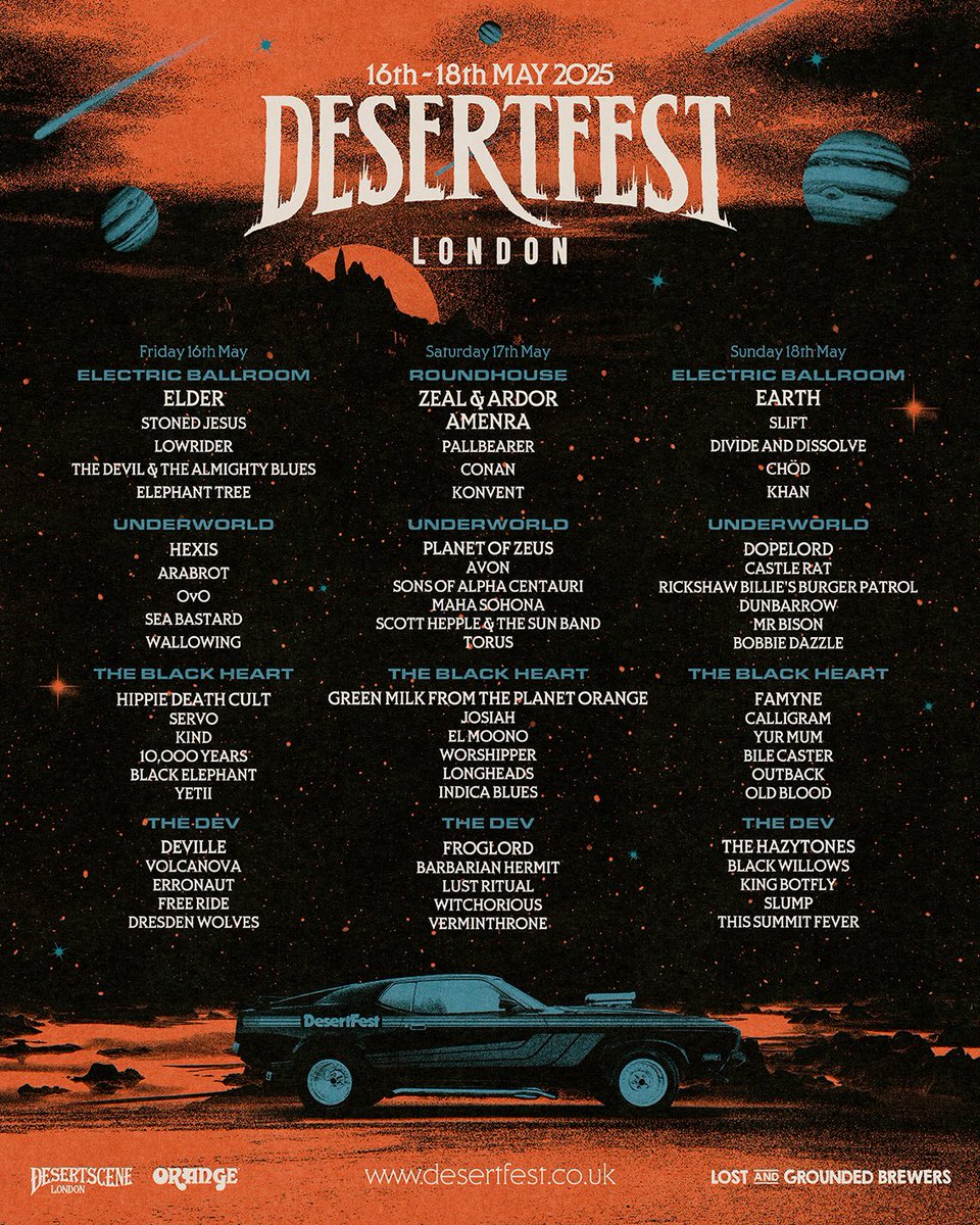 Desertfest at Underworld, London, May 16th.
