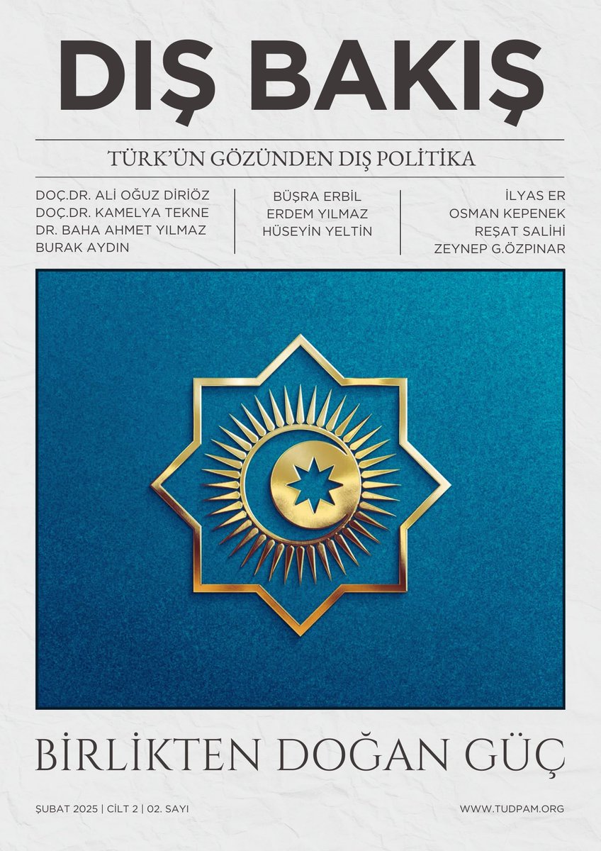 disbakiscom's tweet photo. 📌Türk Dış Politikasına dair yaşanan gelişmeleri derleyip paylaştığımız e-dergi formatındaki #DışBakış’ın 2025 yılının şubat sayısı "Türk Dünyası" temalı zengin içeriğiyle ile sizlerle.

Keyifli okumalar dileriz. 👇👇
https://t.co/UChWiDVJBg https://t.co/BSPHLQPyUy