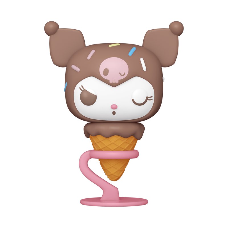 sanriodaily's tweet image. kuromi ice cream funko pop 💫