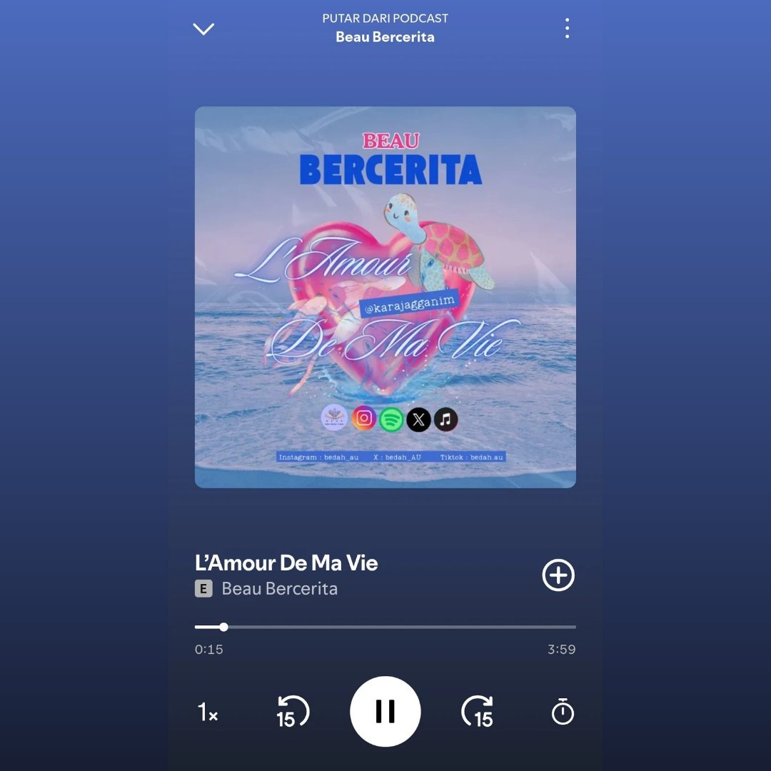 bedah_AU's tweet photo. Hai Bealoved, gimana Minggu kalian?
Kalau Minbee sih Happy banget🥰, apalagi sambil baca AU nya @karajagganim 

Kalian lagi apa nihh?? Kita ketemu di Spotify yukk😍 Duduk santai sambil dengerin Minbee bacain cerita Sabia sama Bima🥰

Jangan lupa follow, like, comment and share ya https://t.co/1jYnF5QAbG