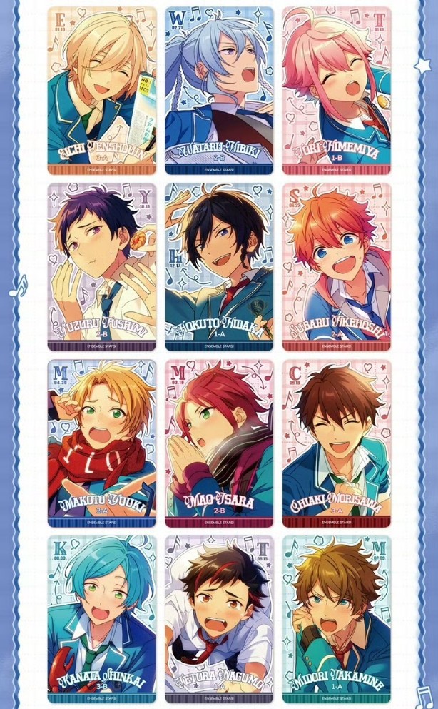 master_enst's tweet photo. 【FF外可/代行募集】あんスタ!! 偶像梦幻祭2 中国限定 制服カード 2弾

商品代金 
①【ガチャ分】
140円/1枚
※最低30枚～可
10枚単位でお願いします。

②【ブラインド分】
130円/1枚
※最低30枚～可
10枚単位でお願いします。

②【BOX分】
4,810円/1BOX37枚入り
(1枚あたり130円)

※①+②合計3000枚で〆

+220円(分割送料/ガチャ分のみ)
+国際送料(後払い)

お支払い期限 3/30 (厳守)
店舗出荷予定  6月末

プロカ【【必読】】の上、↓部分をコピペしてお声かけください。
・BOX販売分のみ検品可能です。

-----------------------------------
①ガチャ分
【○枚】

②ブラインド分
【〇枚】

②BOX分
【〇BOX】

支払い方法:銀行振込/PayPay/メルペイ

他商品との同梱:○○と同梱希望/同梱希望なし

検品:必要/不要

支払い予定日:
-----------------------------------

各自必要事項を記入の上、お声かけをお願いいたします。
不要な部分は削除して問題ありません。
※購入可能上限があるため、DM後の数量変更(増減/追加でのお声かけ)は不可です。
※プロカ記載事項の表記がないなど条件外のお声かけは反応いたしませんので、予めご了承ください。
