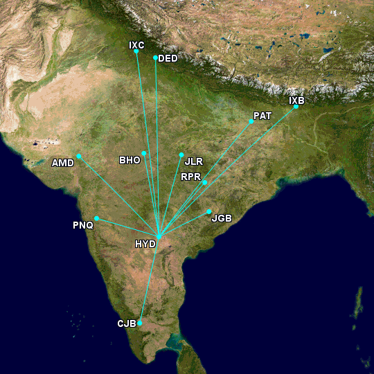 IndiGo Hyderabad Expansion - SUMMER 2025

🔵 3rd Daily Bhopal
🔵 5th Daily Coimbatore, Pune
🔵 6th Daily +3x Weekly Ahmedabad
🔵 +1x Wkly Bagdogra,+2x Wkly Jagdalpur,
🔵 +4x Wkly Jabalpur, Dehradun, Chandigarh
🔵 +3x Wkly Patna, +6x Wkly Raipur

via @KvkndP