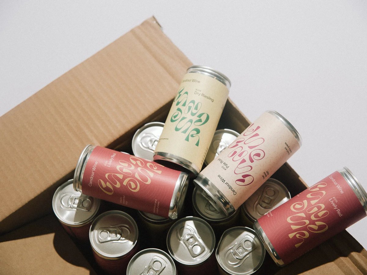 creative_i_p's tweet image. ワインのガラス瓶は、ワインの温室効果ガス排出量の半分以上を占めることに注目。「Candour」は、より親しみやすくより環境に優しい上質なワインのブランドとして、缶のワインを販売。
デザインはストックホルムのブランディングエージェンシー「Bedow」
bedow.se/work/candour-w…