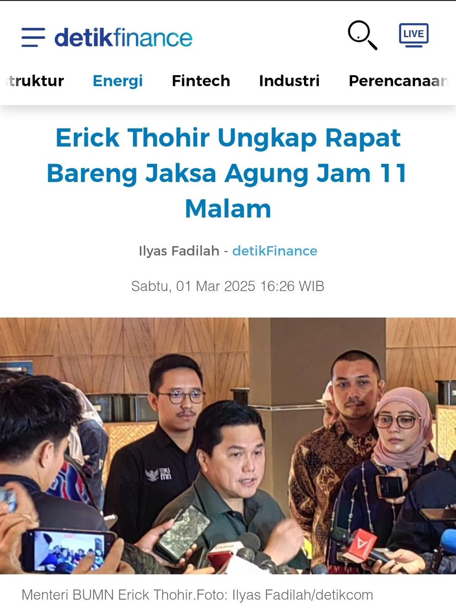 Yg begini ini kan membuat penyelidikan tidak netral..

Ada "conflict of interest" ga sih namanya...

Setuju sm bang @PaltiWest2024 - harusnya Kejaksaan tdk bertemu dg yg sdg berkasus..

Jd makin ngeri Kalo RUU Kejaksaan disahkan..
Tender "perkara" jd terbuka lebar 😓