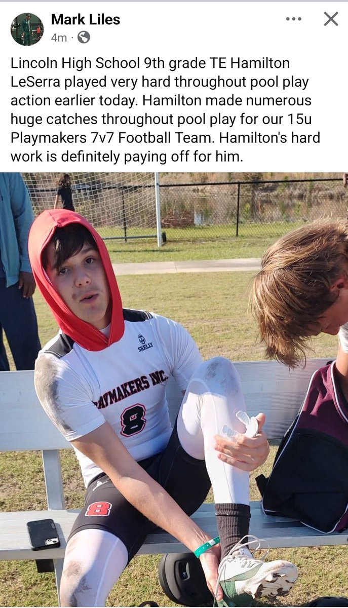 Hamilton LeSerra 2028 TE (@hamleserra2028) on Twitter photo Humbled by the kind words of Coach Mark Liles <a href="/successathletic/">Mark Liles</a> who coaches me at <a href="/Linc_TrojansFB/">Lincoln Trojans Football</a> but also on the #Playmakers #7on7 with Coach <a href="/kezmccorvey/">Coach Kez McCorvey</a>. Thankful for my teammates and coaches. If you train hard, you play hard! #TightEnd #ClassOf2028 #RecruitLincoln Humbled by the kind words of Coach Mark Liles <a href="/successathletic/">Mark Liles</a> who coaches me at <a href="/Linc_TrojansFB/">Lincoln Trojans Football</a> but also on the #Playmakers #7on7 with Coach <a href="/kezmccorvey/">Coach Kez McCorvey</a>. Thankful for my teammates and coaches. If you train hard, you play hard! #TightEnd #ClassOf2028 #RecruitLincoln