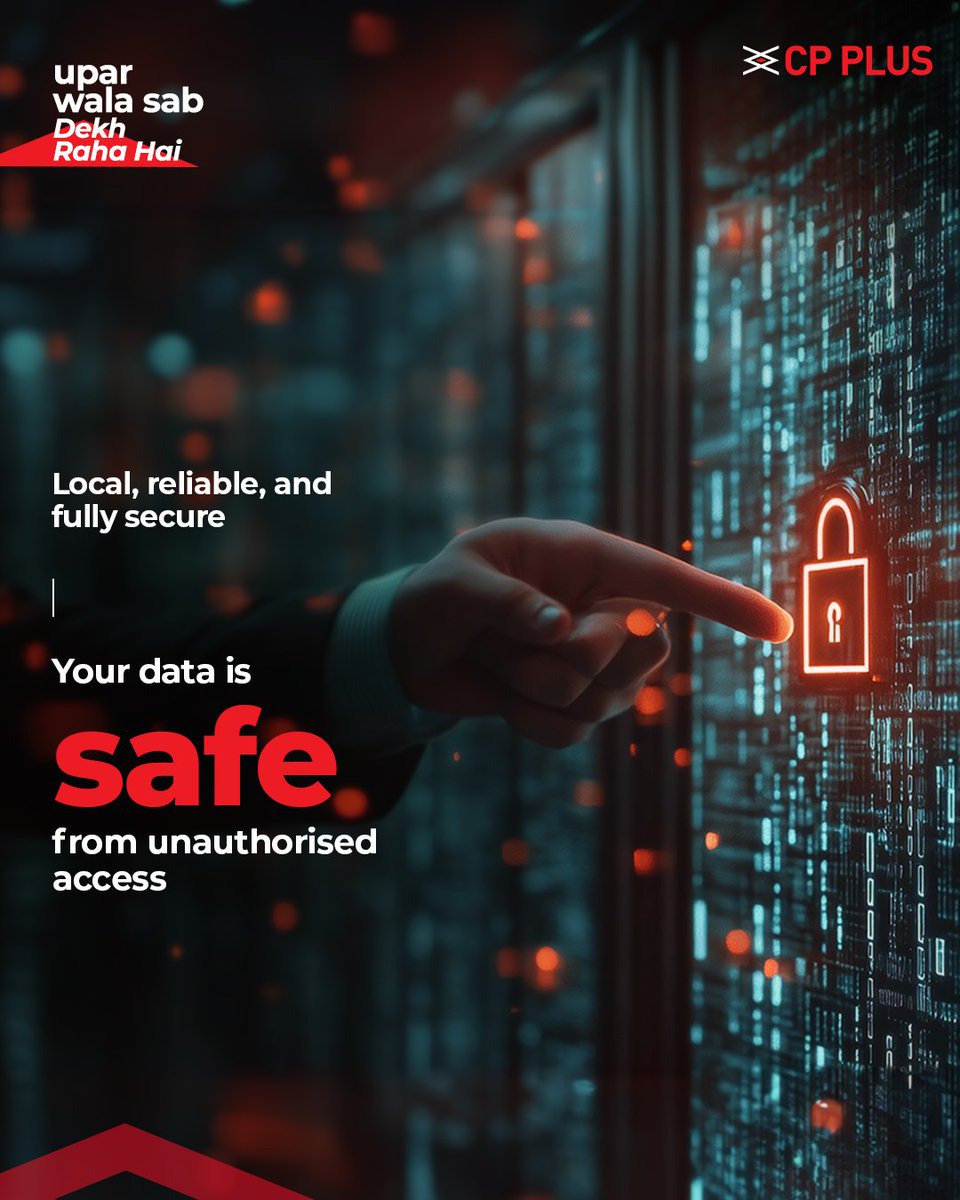 cpplusglobal's tweet image. Keep your data safe and secure with CP PLUS! 🔒✨
With ezyKam+ Cloud Storage, your data is stored on Indian servers, ensuring reliability and protection from unauthorized access.

#CPPLUS #ezyKamPlus #DataSecurity #CloudStorage #SafeAndSecure #SmartSurveillance
#SmartSecurity