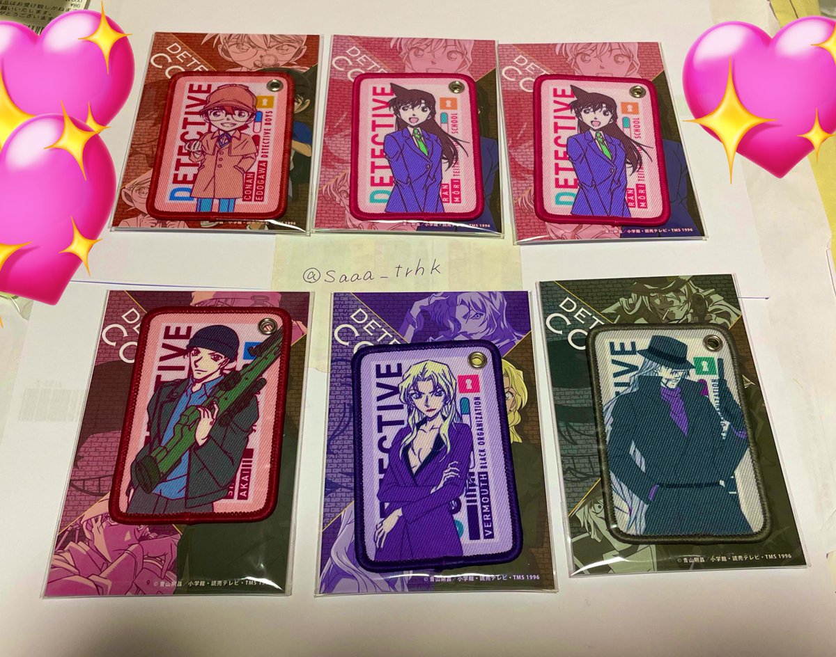 saaa_trhk's tweet photo. 名探偵コナン　キャラクタグ  交換

【譲】江戸川コナン・毛利蘭2枚・赤井秀一・ベルモット・ジン

【求】怪盗キッド

硬貨ケース＋防水対策にて同日発送でお願いします。
お気軽にお声かけてください。 https://t.co/w8fjUEVGKy