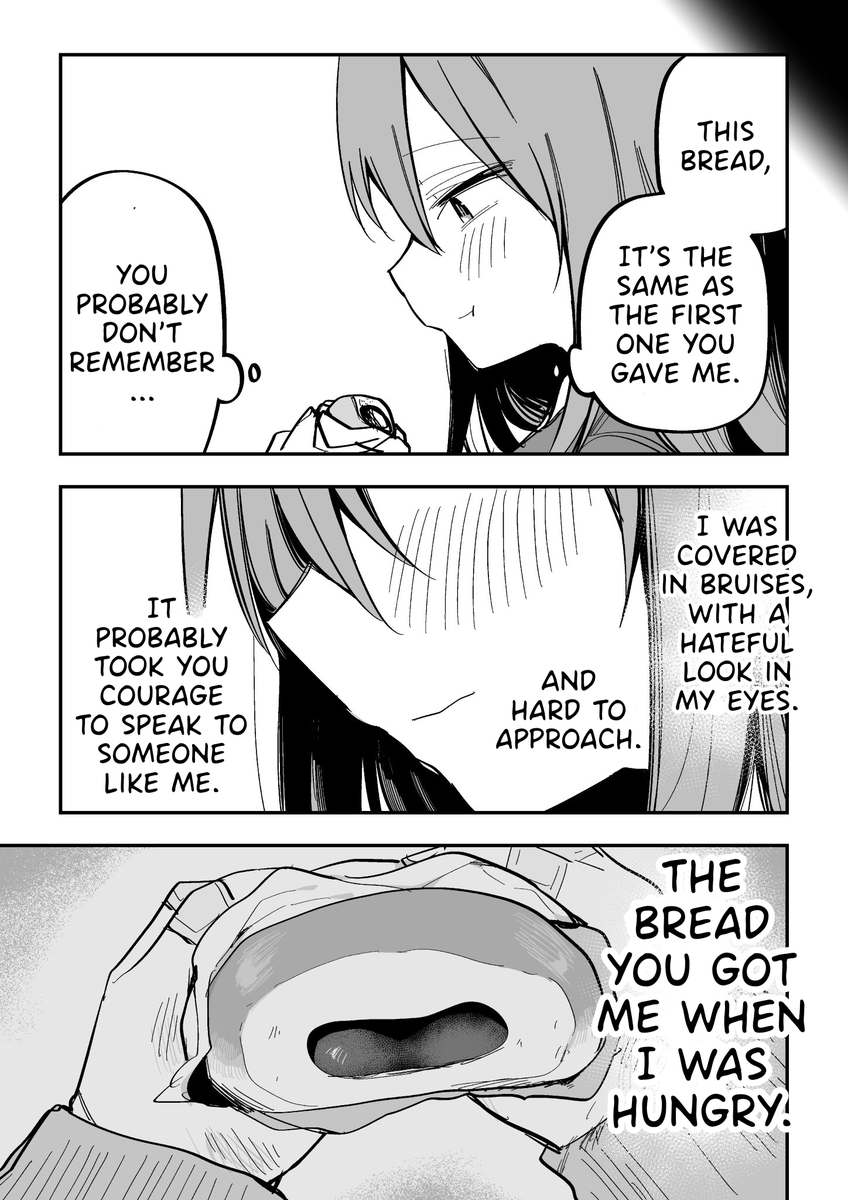 @kugatu28 English Version! [My girlfriend, who used to be covered in bruises, likes jam buns.] 