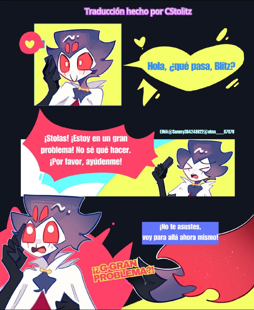 Cele729909's tweet photo. Blitz se hizo pequeño y Stolas no puede resistirse a el 😊
⭐Traducción hecha con el permiso de @Sammy364248922
#Stolitz #Blitz #Stolas #HelluvaBossFanart #helluvabosscomic #Stolitzcomic https://t.co/Qyb0g9HubT