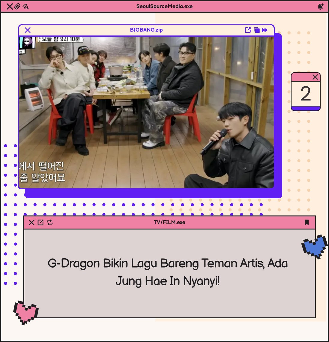 kpopdankdramaid's tweet photo. G-Dragon Ubah Kisah Jung Hae In Jadi Lagu, Kim Soo Hyun Siapkan Bantal di "Good Day"! #GDragon #GoodDay #JungHaeIn #KimSooHyun #Musik #RealityShow #KimTaeHo #InfiniteChallenge #HongJinKyung #88Line
Selengkapnya https://t.co/yfDUyuGXMn
-K.Gaeul https://t.co/P4OSMftReU