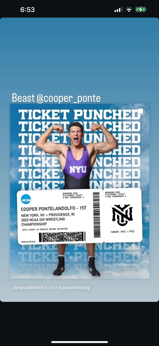 Jake and Coop punching their 🎟️ to Rhode Island!