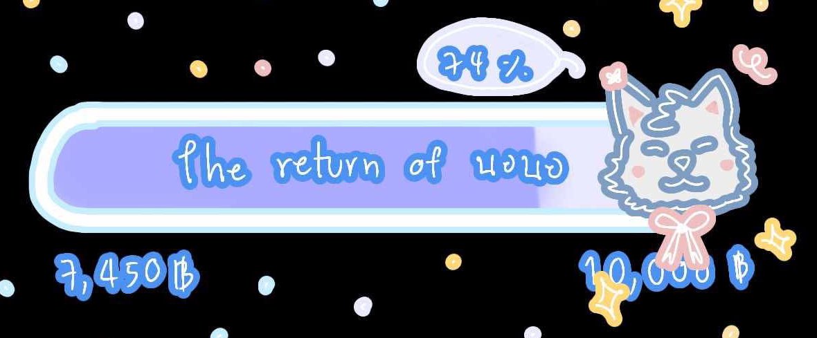 อัพเดทหลอดโดเนทค่าบบ 💖✨  
ยูกหมาป่าฉู้วๆ เกินครึ่งทางล้าา
but นอนอ งองมั้ก ทำมัยเซฟpngมะด้ายย พื้นหลังมันดำม้ะ หรือชุ้นคิดปัยเองง🥺
งานลวกพ้มขอท่ด โกเมนนน