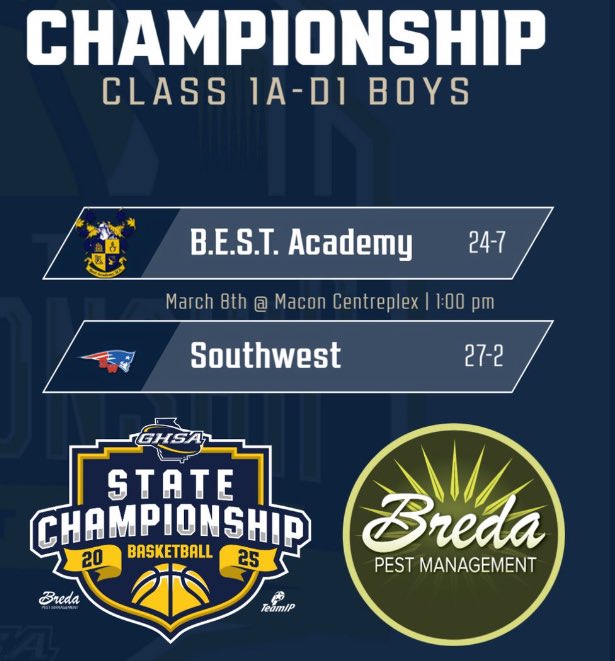 Corrie Collier: Ed.S,CMAA,CIC (@cvcollier_ad) on Twitter photo Congratulations to the BEST Academy Eagles on advancing to the GHSA 1A-D1 Basketball State Championship!!! @APSAthletics70 <a href="/apsupdate/">ATL Public Schools</a> Congratulations to the BEST Academy Eagles on advancing to the GHSA 1A-D1 Basketball State Championship!!! @APSAthletics70 <a href="/apsupdate/">ATL Public Schools</a>