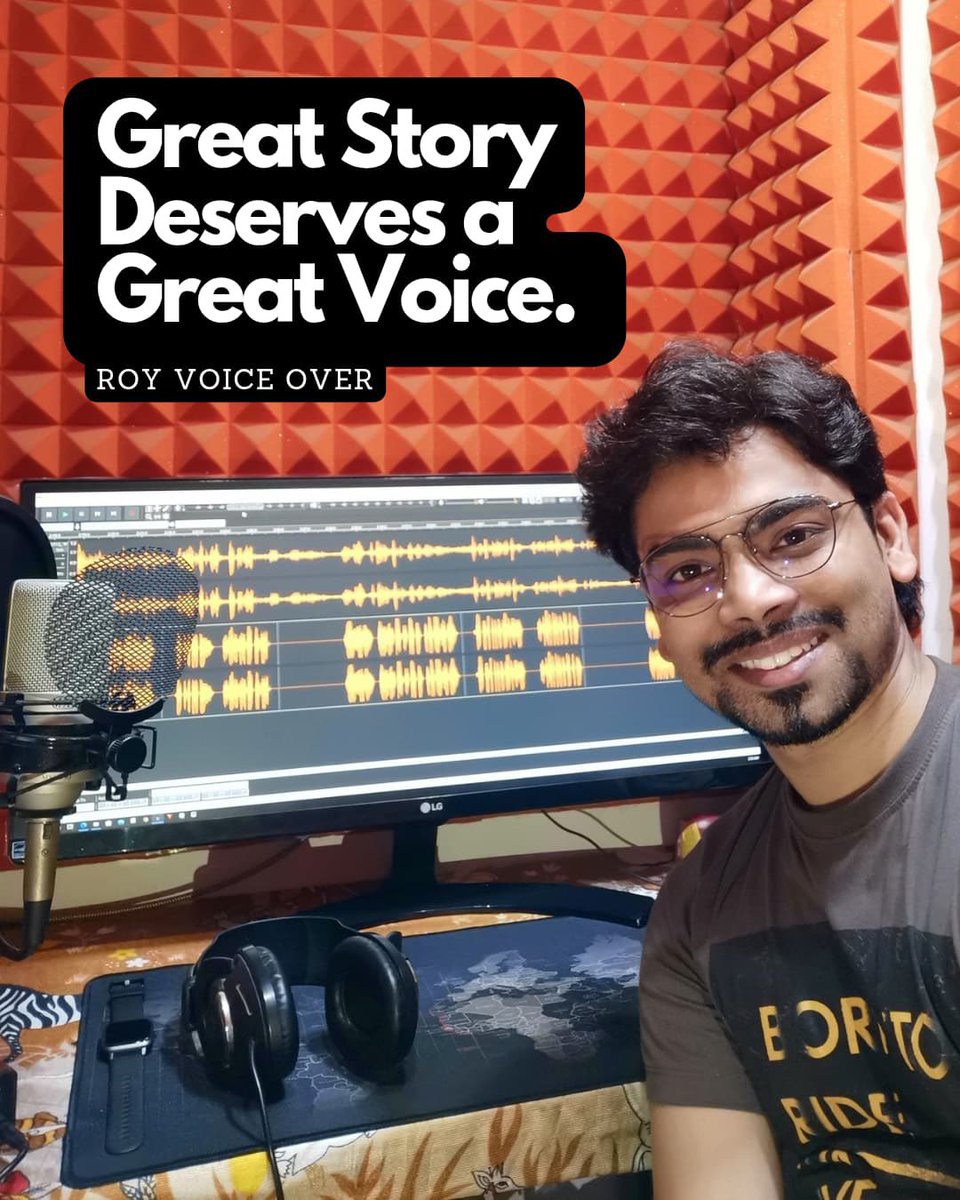 RoyVoiceOver1's tweet photo. If you have a Hindi story and looking for a narrator, let’s discuss. 
📧 royvoiceover@gmail.com

#voiceover #voiceactor #voiceacting #storyteller #voiceoverartist #hindivoiceover https://t.co/r21G37LaQf